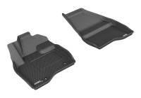 3D MAXpider Kagu Floor Liner - Front - Black/Textured - Ford Midsize SUV 2015-16 - (Pair)