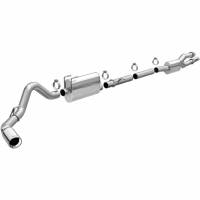 Magnaflow Street Series Exhaust System - Cat-Back - 3-1/2" Diameter - Single Side Exit - 5" Polished Tip - Stainless - Ford Powerstroke - Super Duty