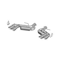 MBRP Axle-Back Exhaust System - 3" Diameter - Dual Rear Exit - Dual 4" Polished Tips - Steel - Aluminized - GM LS-Series