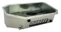Moroso Street/Strip Engine Oil Pan - Driver Side Sump - 6.50 qt - 5.500" Deep - Baffled - Steel - Zinc Oxide - Honda 4-Cylinder