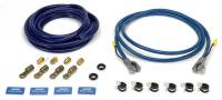 Moroso Battery Cable - 20 Ft. - 4 Terminals - 8 Ft. . 2 Top Post Terminals - Clamps/Grommets/Shrink Sleeves Included - Copper - Blue