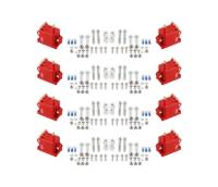 MSD Pro CDI 600 Ignition Coil Pack - Square - 0.064 ohm - Male HEI - 50000V - Red - GM LS-Series - (Set of 8)
