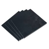 Mac's Jack Pad - 12 x 12" Square - Rubber - Black - (Set of 4)