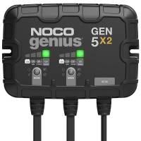NOCO Genius Battery Charger - 12V - 10 amp - 2-Bank - Quick Connect Harness