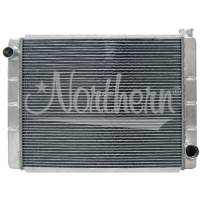Northern Race Pro Radiator - 28 x 19 x 3-1/8" - Driver Side Inlet - Passenger Side Outlet - Aluminum