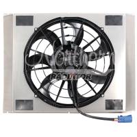 Northern Electric Cooling Fan - 12V - 18-1/8 x 26 x 3-1/2" Shroud - Brushless - Temp Sensor