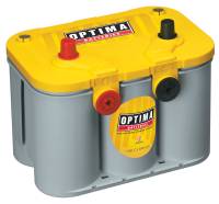 Optima Batteries - Optima YellowTop D34/78 Battery - AGM - 12V - 870 Cranking Amp - Top Post/Threaded Side Terminals - 10.000" L x 7.812" H x 6.875" W