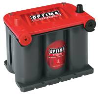 Optima Batteries - Optima RedTop 75/25 Battery - AGM - 12V - 910 Cranking Amp - Top Post/Threaded Terminals - 9.38" L x 7.75" H x 6.81" W