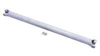 PST Drive Shaft - 3" OD - 1310 U-Joints - Steel - White Paint - Universal