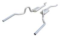 Pypes Performance Exhaust Turbo Pro Exhaust System - Crossmember Back - Dual Rear Exit - 2-1/2" Diameter - Stainless