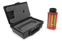 QuickCar Caster/Camber Gauge - Castor Range Minus 4 to Plus 12 Degrees - 5 Wide Spindle/Hub Adapter - Carry Case - Red