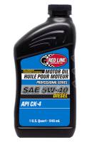 Motor Oil - Red Line Racing Oil - Red Line Synthetic Oil - Red Line Professional Series Motor Oil - 5W40 - Diesel - Synthetic - 1 Qt. Bottle