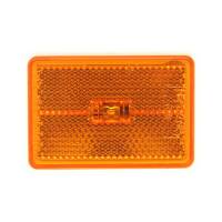 Wesbar Clearance/Side Marker Trailer Light - LED - 2-9/16 x 1-3/4 x 7/8" - Plastic - Amber Lens - White Base