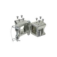 Fulton Trailer Tongue Hinge Kit - 5000 lb Max Weight - 3 x 3" Trailer Beam - Mounting Hardware Included - Steel - Zinc