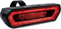 Rigid Industries 2 x 7" LED Tail Light - Adjustable Tube Mount - Red LED - Aluminum - Black Powder Coat - Rigid Logo