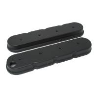Racing Power Valve Cover - 2-1/2" Height - Hardware Included - Aluminum - Black - GM LS-Series
