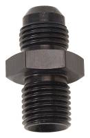 Russell Adapter Fitting - Straight - 6 AN Male to 14 mm x 1.50 Male - Aluminum - Black