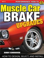 S-A Books - Muscle Car Brake Upgrades: How to Design - Select - and Install - 144 Pages - Paperback