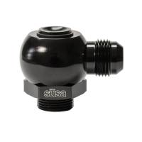 Setrab - Setrab Adapter Banjo Fitting - ProLine - 90 Degree - 8 AN Male to 22 mm Male O-Ring - Aluminum - Black - Setrab ProLine Oil Coolers