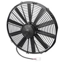SPAL High Performance Electric Cooling Fan - 16" Fan - Pusher - 2089 CFM - 12V - Straight Blade - 16.22 x 15.63" - 3.45" Thick - Plastic