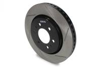 StopTech Sport Cryo Brake Rotor - Front - Passenger Side - Slotted - 350 mm OD - 34 mm Thick - 6 x 135 mm Bolt Pattern - Iron - Black Paint