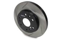 StopTech Sport Cryo Brake Rotor - Front - Passenger Side - Slotted - 330 mm OD - 30 mm Thick - 6 x 140.5 mm Bolt Pattern - Iron - Black Paint