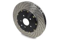 Brake System - StopTech - StopTech AeroRotor Brake Rotor - Front - Passenger Side - Drilled - 355 mm OD - 32 mm Thick - 5 x 120.65 mm Bolt Pattern - Iron - Black Paint