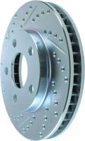 Brake Systems - StopTech - StopTech Sport Brake Rotor - Front - Driver Side - Drilled/Slotted - 278 mm OD - 32.3 mm Thick - 5 x 118 mm Bolt Pattern - Iron