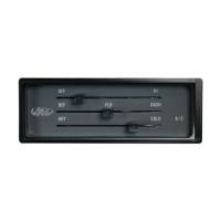 Air Conditioning & Heating - Climate Control Panel - Vintage Air - Vintage Air Gen IV Sure Fit Climate Control Panel - 3 Lever - Horizontal - Rectangle - Plastic - Black
