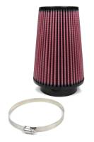 Volant Air Filter Element - Replacement - Conical - 7" Base - 4-3/4" Top OD - 9" Tall - Cotton - Black/Red