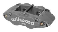 Wilwood Superlite Brake Caliper - Passenger Side - 4 Piston - Aluminum - Gray - 14.00" OD x 1.250" Thick Rotor - 5.98" Radial Mount