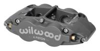 Wilwood Brake Calipers - Wilwood Forged Superlite 6 Radial Mount Brake Calipers - Wilwood Engineering - Wilwood Superlite Brake Caliper - Passenger Side - 6 Piston - Aluminum - Gray - 14.00" OD x 1.25" Thick Rotor - 5.98" Radial Mount