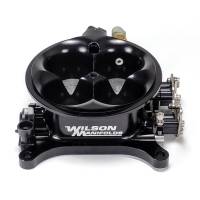 Wilson Manifolds Throttle Body - 4150 Flange - 4-Barrel - Aluminum - Black - Universal