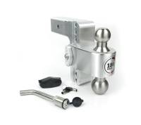 Weigh Safe Ball Mount Hitch - 2/2-5/16" Hitch - 6" Drop - 8000/18500 lb Capacity - Keyed Alike - Aluminum/Stainless