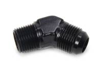XRP Adapter Fitting - 45 Degree - 10 AN Male to 1/2" NPT Male - Aluminum - Black