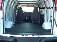 Bedrug VanTred Bed Mat - Black - 138" Wheelbase - Ford Fullsize Van 1992-2014