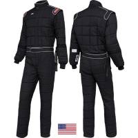 Simpson Drag Two Drag Racing Suit w/ Built-In Arm Restraints - SFI 20 Approved - Black - Large