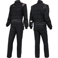 Simpson Drag Two Drag Racing Suit w/ Built-In Arm Restraints - SFI 20 Approved - Black - Small
