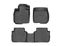 WeatherTech FloorLiners - Front/2nd Row - Black - Ford Fullsize Truck - GM Midsize SUV 2017-23
