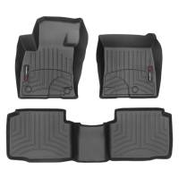 WeatherTech FloorLiners - Front/2nd Row - Black - Ford Compact SUV 2020-22