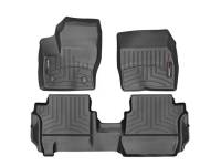 WeatherTech FloorLiners - Front/2nd Row - Black - Ford Escape 2013-17