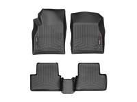 WeatherTech FloorLiners - Front/2nd Row - Black - Chevy Midsize Car 2011-15
