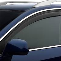 WeatherTech Side Window Deflectors - Front - Dark Smoke - Dodge Midsize SUV 2004-08