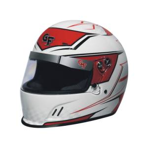 Helmets & Accessories - Shop All Full Face Helmets - G-Force Junior CMR Graphics Helmets - White/Red - $319