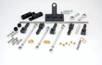 AED Pro-Tunnel Ram Throttle Linkage - 12 in Long Rod - 2 Rod Ends - Small Block Chevy