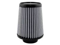 aFe Power Magnum FLOW Pro DRY S Conical Air Filter Element - 6 in Base - 4-3/4 in Top - 3 in Flange - 7 in Tall - White