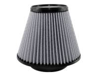aFe Power Magnum FLOW Pro DRY S Conical Air Filter Element - 7 in x 10 in Base - 5-1/2 in Top - 5-1/2 in Flange - 8 in Tall - White