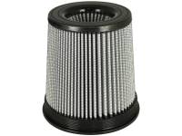 aFe Power Magnum FLOW Pro DRY S Conical Air Filter Element - 8 in Base - 7 in Top - 5 in Flange - 9 in Tall - White