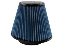 aFe Power Magnum FLOW Pro 5R Conical Air Filter Element - 10 in Length x 7 in Width Base - 5-1/2 in Top - 5-1/2 in Flange - 8 in Tall - Blue