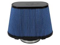 aFe Power Magnum FLOW Pro 5R Conical Air Filter Element - 11 in L x 6-1/2 in W Base - 8-1/2 in L x 4 in W Top - 4-1/2 in Flange - 7-1/2 in Tall - Blue